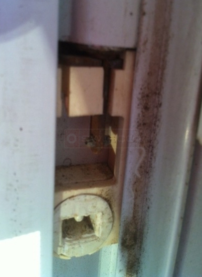 A customer submitted image of their top sash guide.