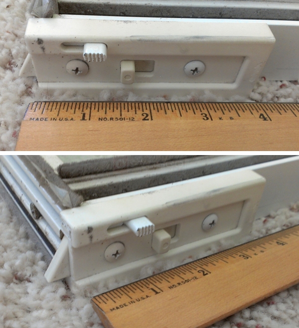 User submitted photos of a tilt latch.