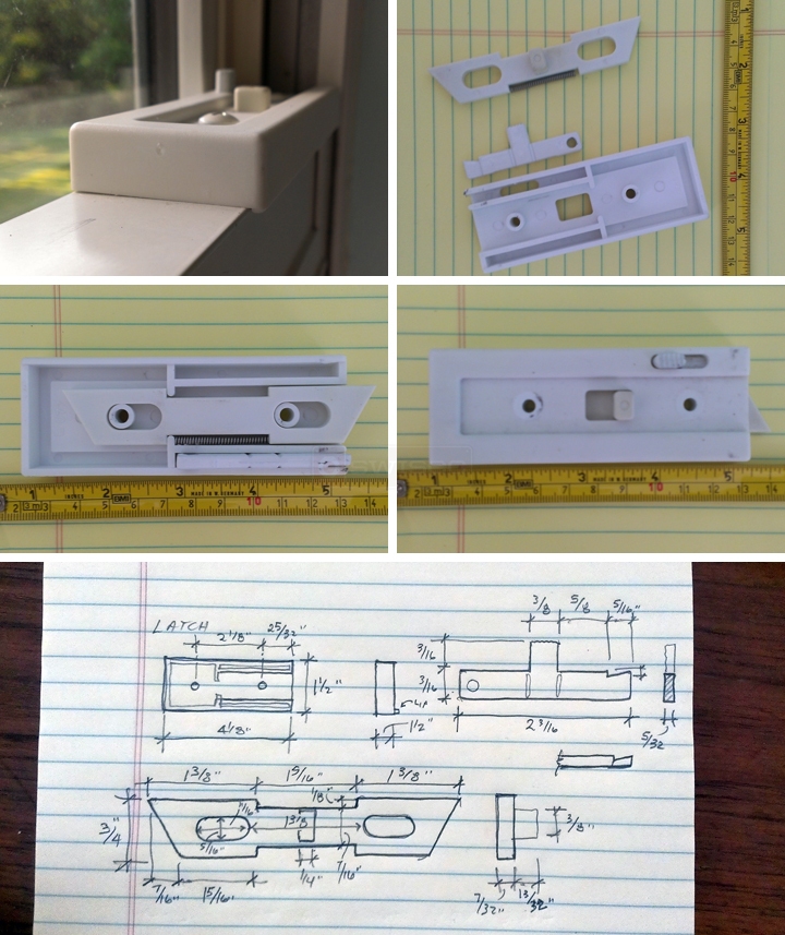 User submitted photos of a tilt latch.