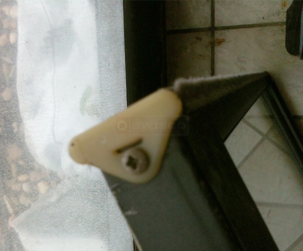 User submitted photos of a sliding door guide.