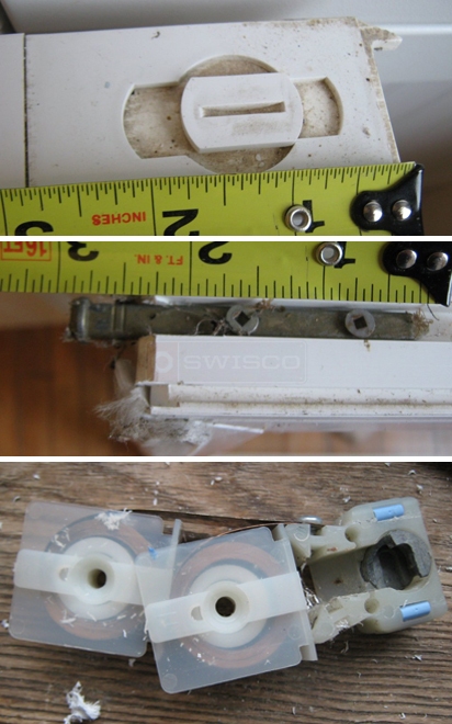 A customer submitted image of their tilt window hardware.