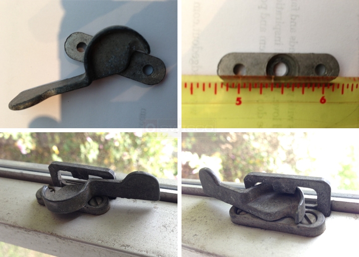 User submitted photos of a window lock.