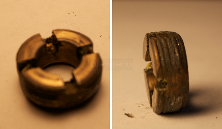 User submitted photos of a window crank part.