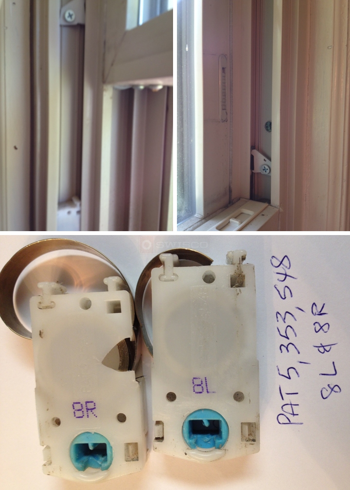 User submitted photos of window hardware.