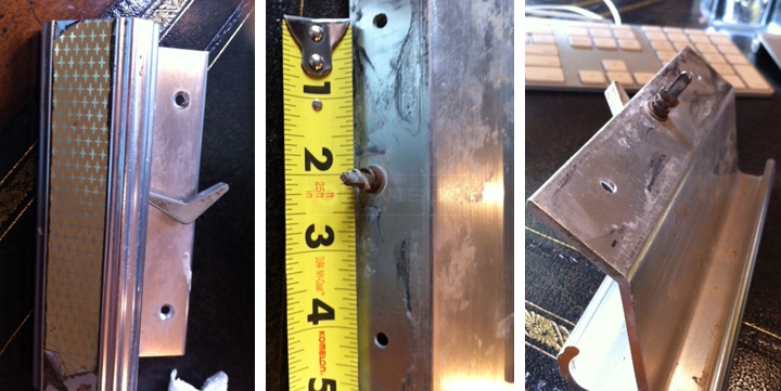 User submitted photos of a patio door handle.