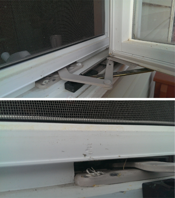 User submitted photos of a window operator.