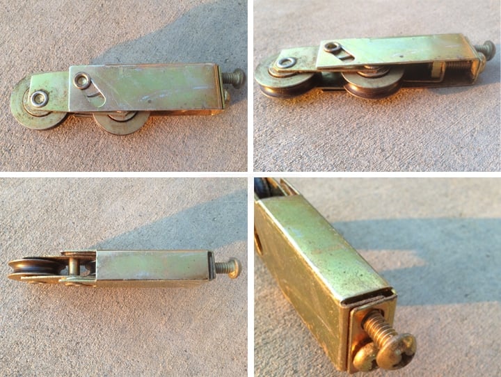 User submitted photos of a patio door rollers.