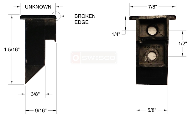 User submitted photos of a top sash guide.