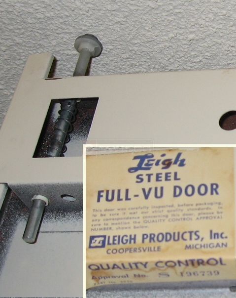 Use submitted picture of closet bifold pins for Leigh Full-Vu steel bi-fold door.