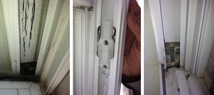User submitted photos of window hardware.