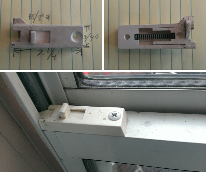 User submitted photos of a tilt latch.