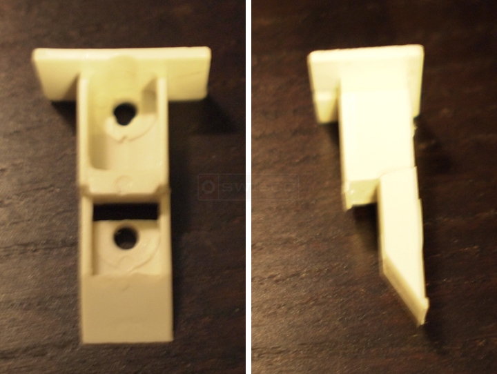 User submitted photos of a top sash guide.