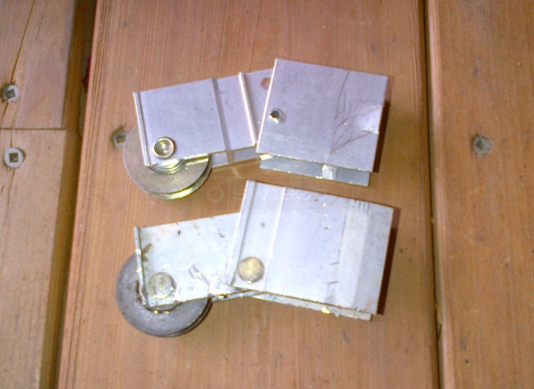 User submitted a photo of patio door rollers.