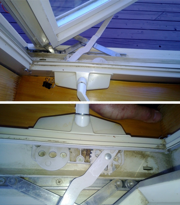 User submitted photos of a window operator.