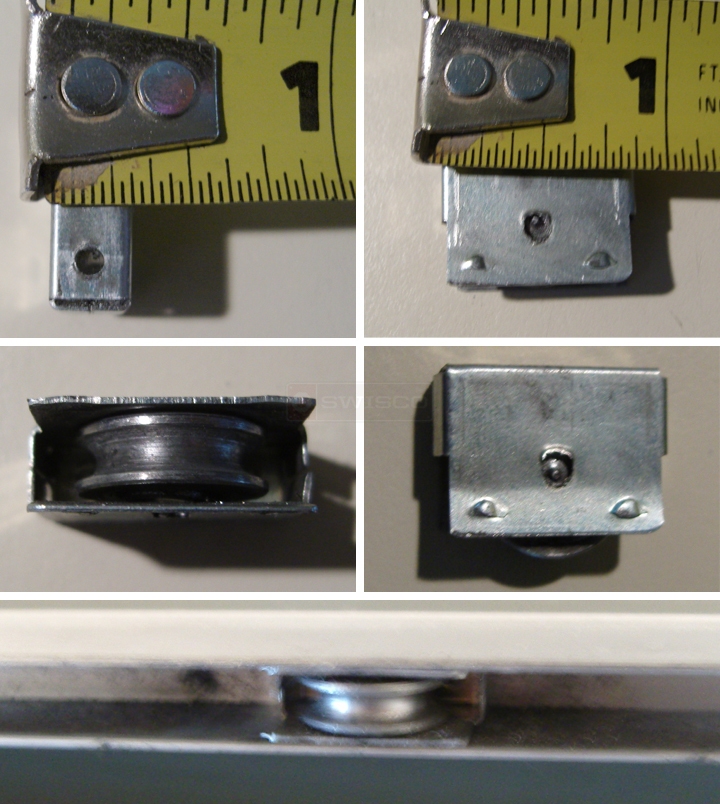 User submitted photos of a mirror door roller.