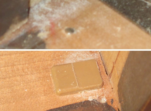 A customer submitted image of their drawer guide.