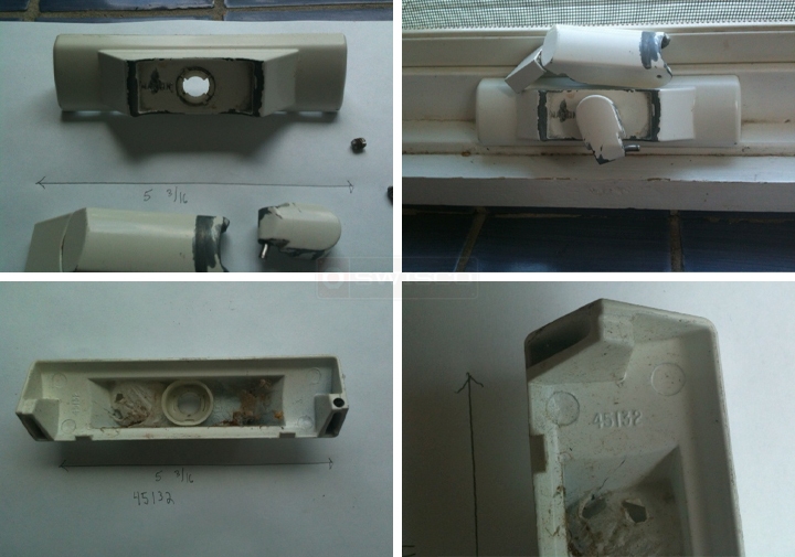 User submitted photos of a window lock.