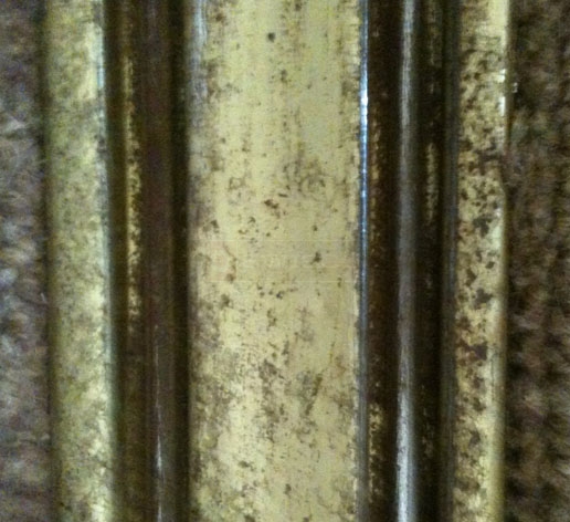 A customer submitted image of their closet track.