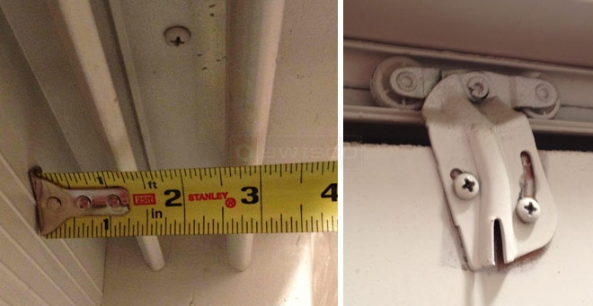 A customer submitted image of their closet door hardware.