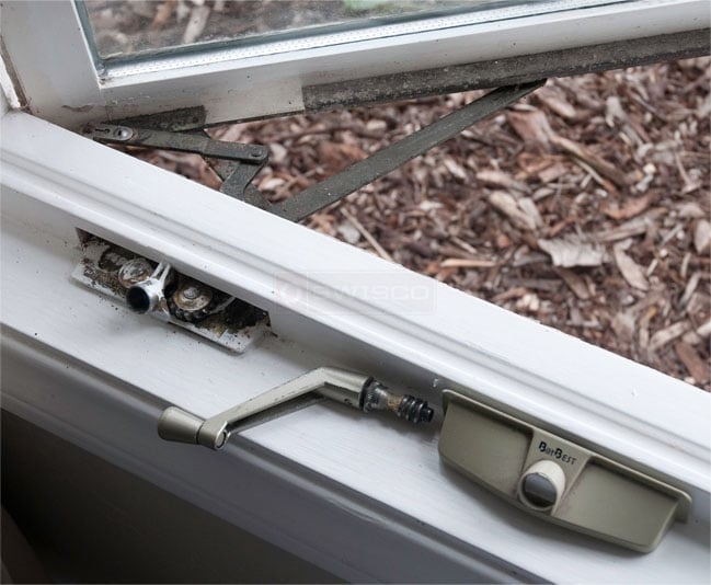 A customer submitted image of their casement window operator.
