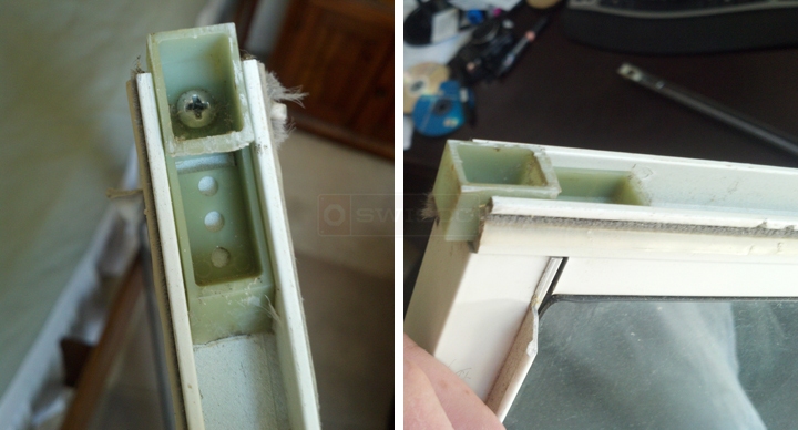User submitted photos of a top sash guide.