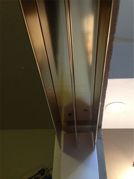 User submitted a photo of a closet door track.