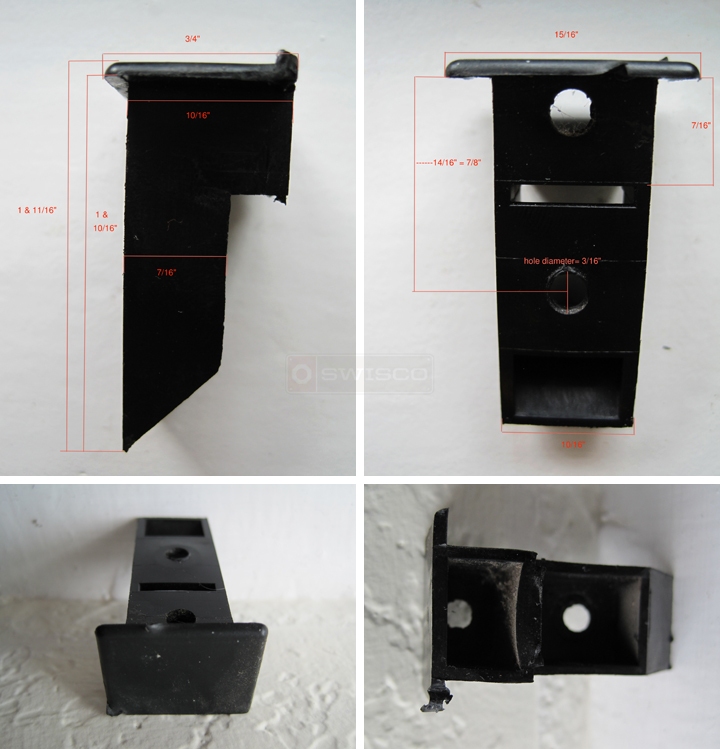 User submitted photos of a top sash guide.
