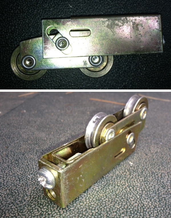 User submitted photos of a patio door roller.