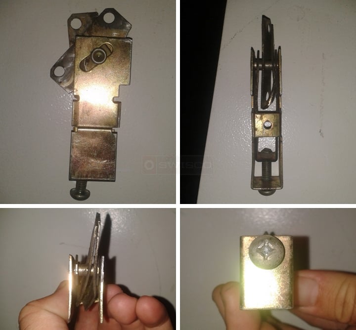 User submitted photos of a patio door roller.