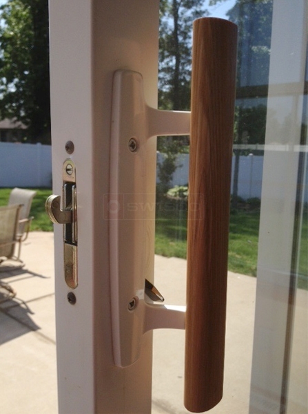 User submitted a photo of a patio door handle.