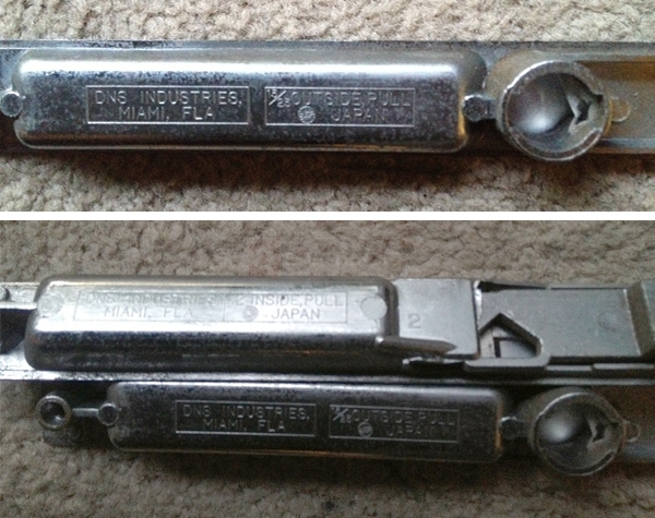 User submitted photos of patio door hardware.