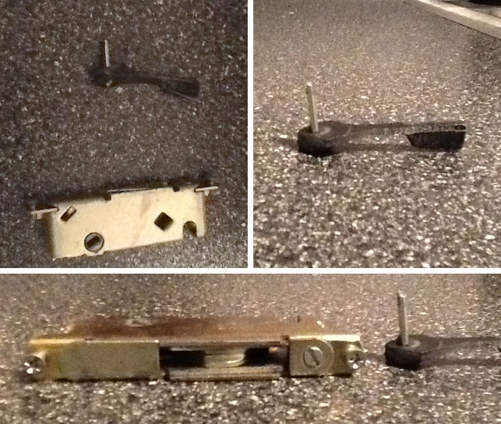 User submitted a photo of a patio door latch.