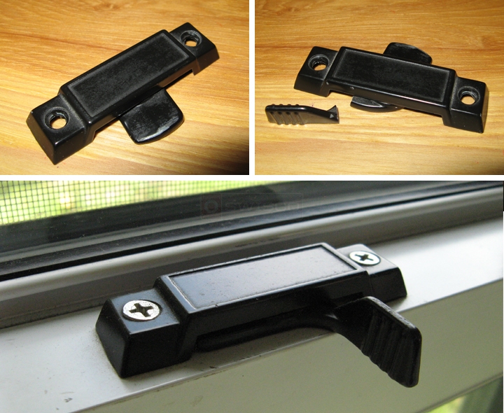 User submitted photos of a window lock.