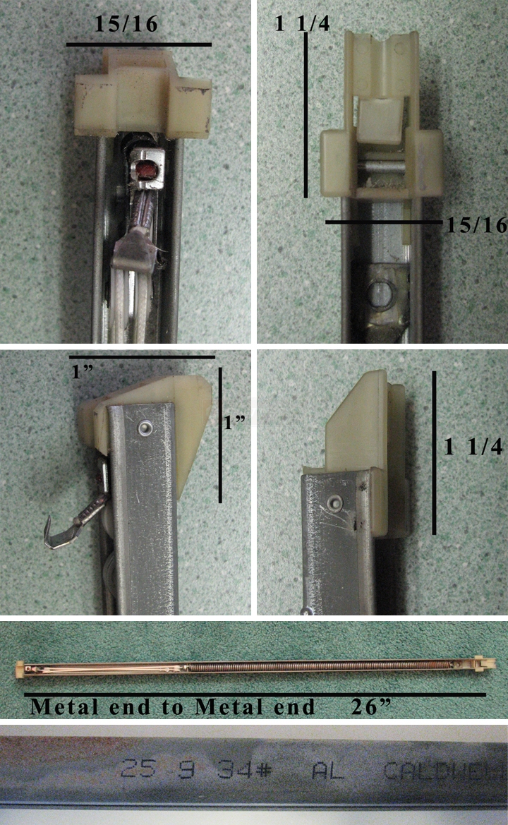 User submitted photos of a window balance.
