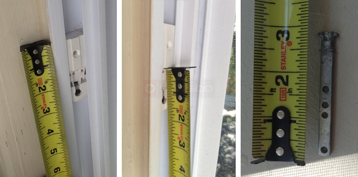 User submitted photos of window hardware.