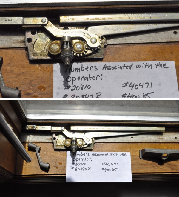 User submitted photos of a window operator.
