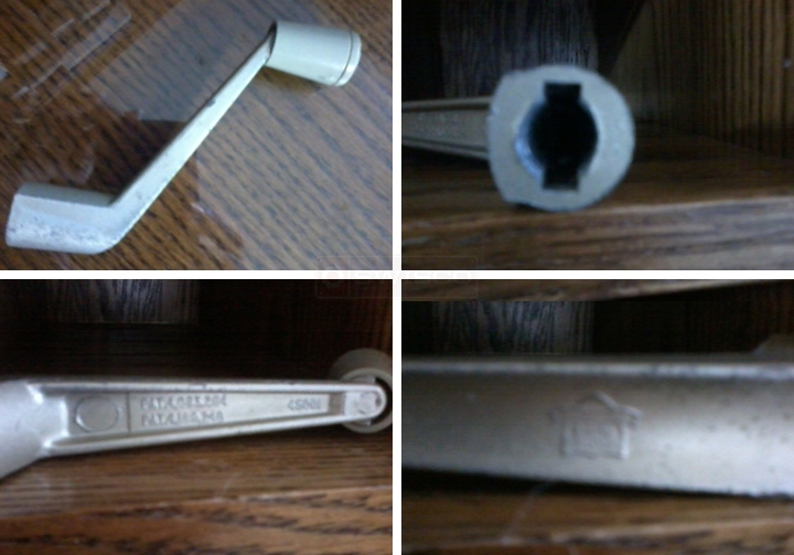 User submitted photos of a window operator handle.