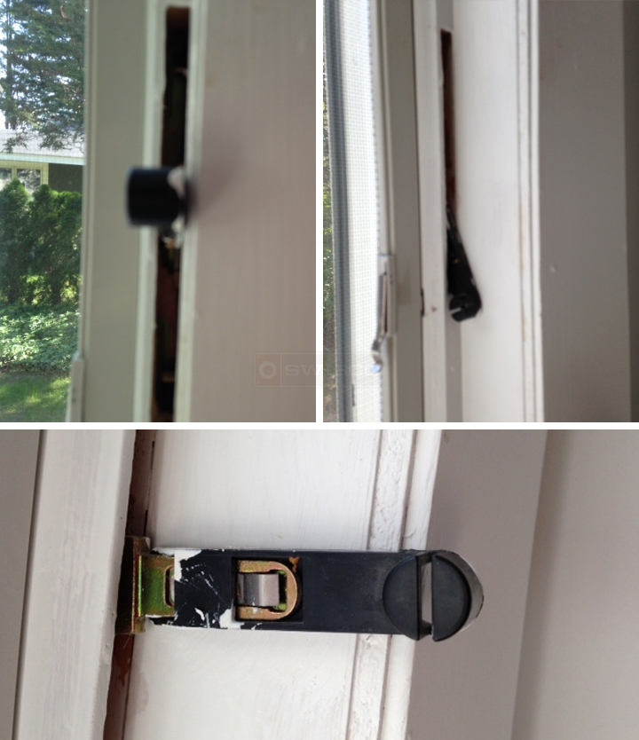 User submitted photos of a window latch.