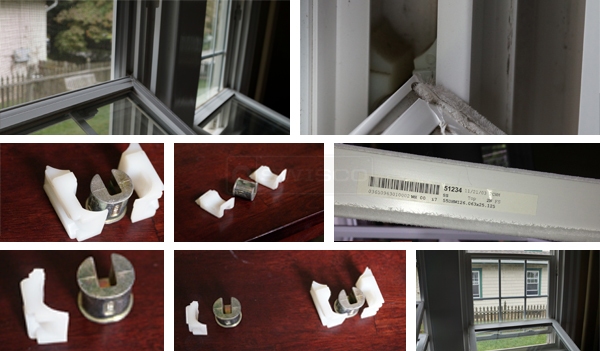 User submitted photos of window hardware.