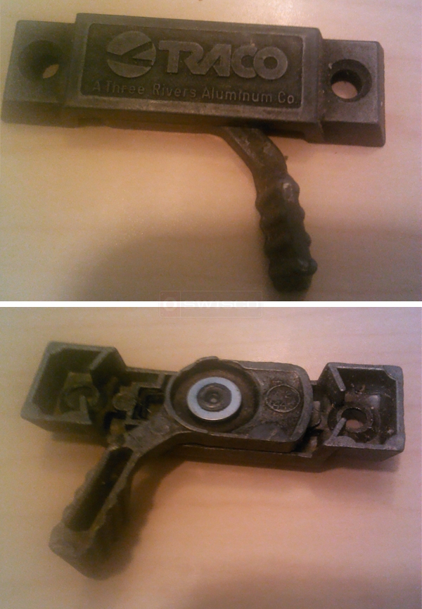 User submitted photos of a window lock.