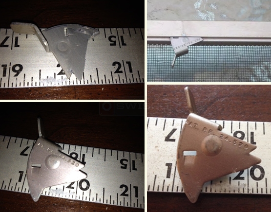User submitted pictures of knife latch for screen doors.