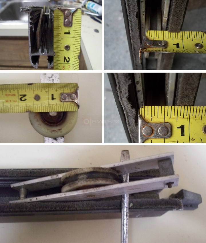 User submitted photos of a patio door roller.