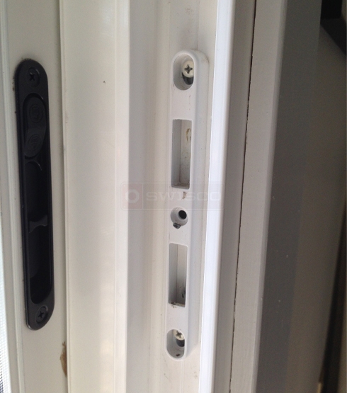 User submitted a photo of patio door hardware.
