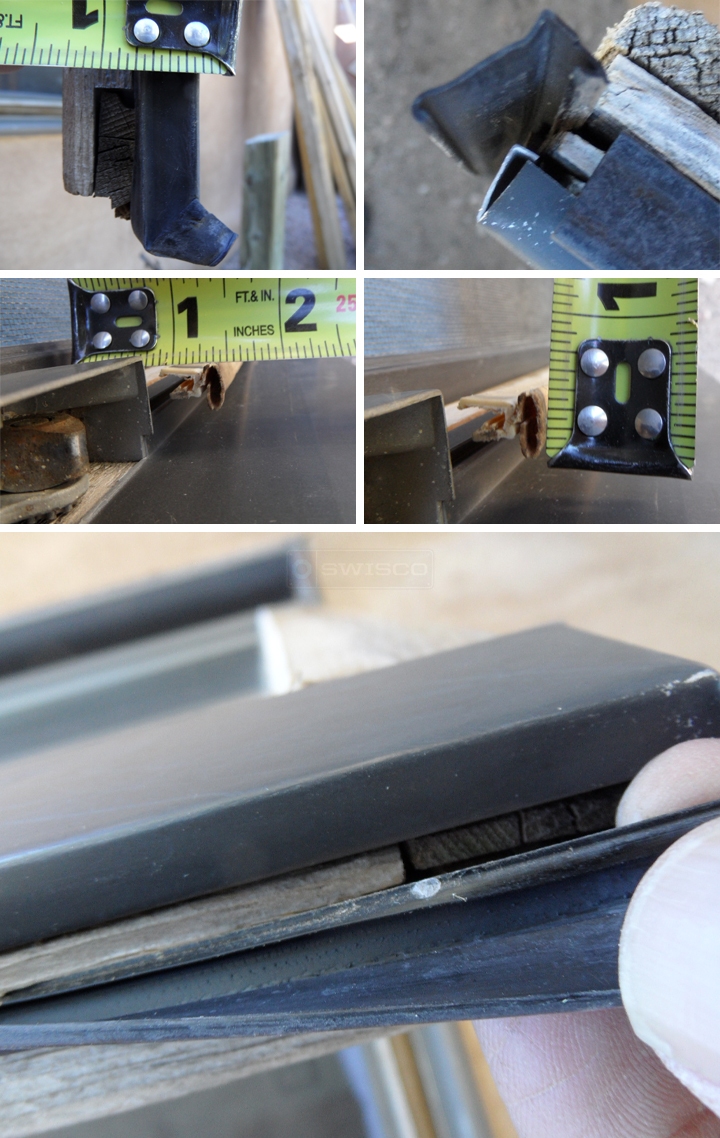 User submitted photos of weatherstripping.