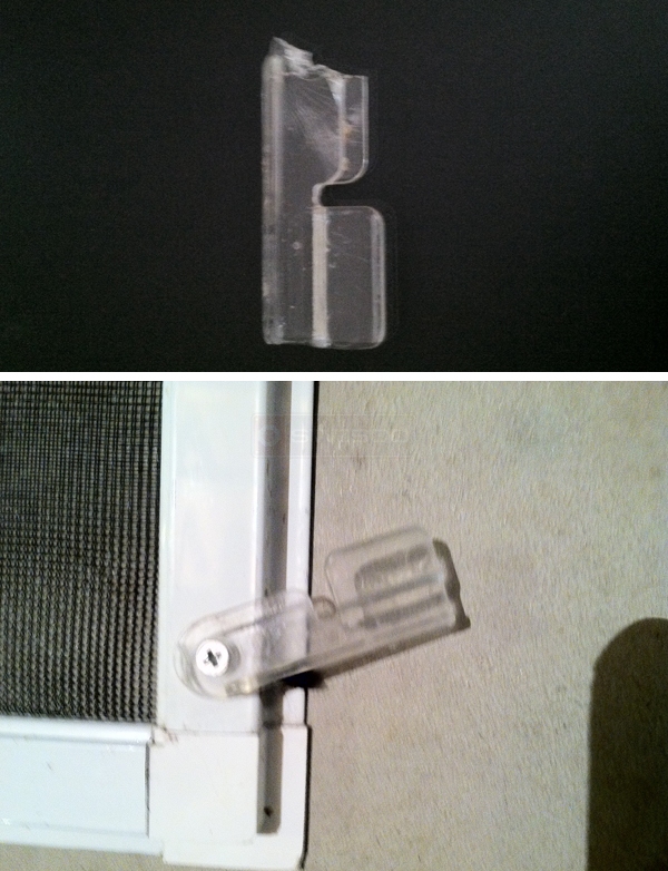 User submitted photos of window hardware.