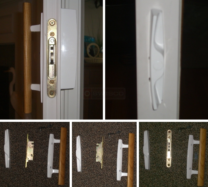 User submitted photos of patio door handles.
