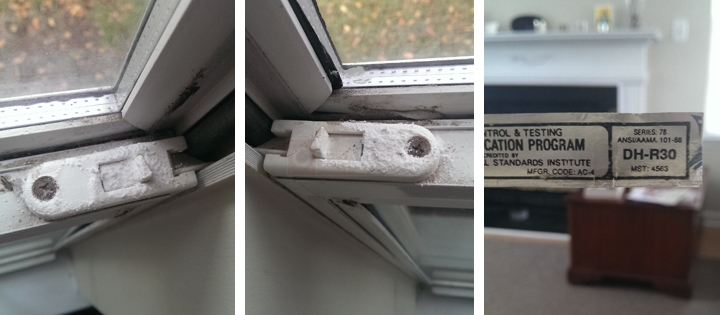 User submitted photos of tilt latches.