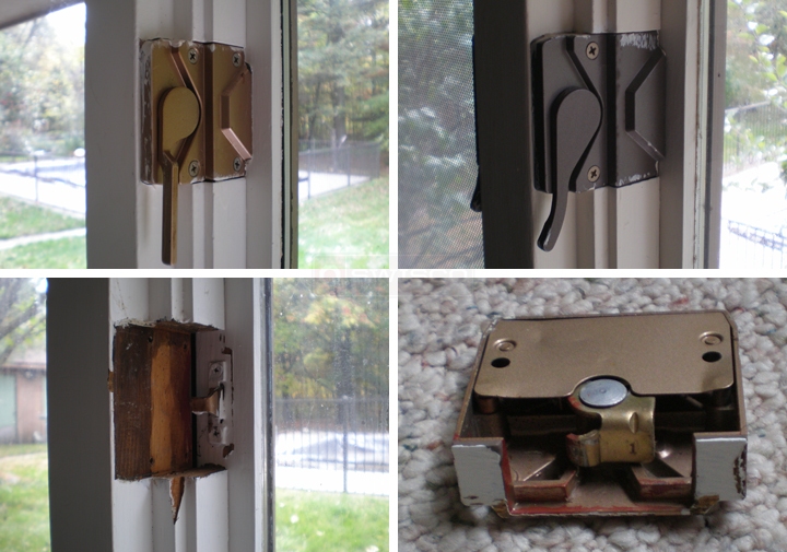 User submitted photos of window locks.