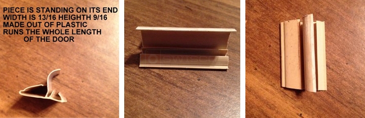User submitted photos of weatherstripping.