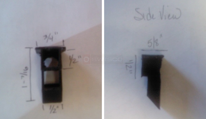 User submitted photos of a top sash guide.